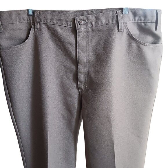 Vintage Mens Levi's Jeans 517 44x27 Cocoa Brown Polyester 517 Bootcut Hippie - Picture 3 of 8